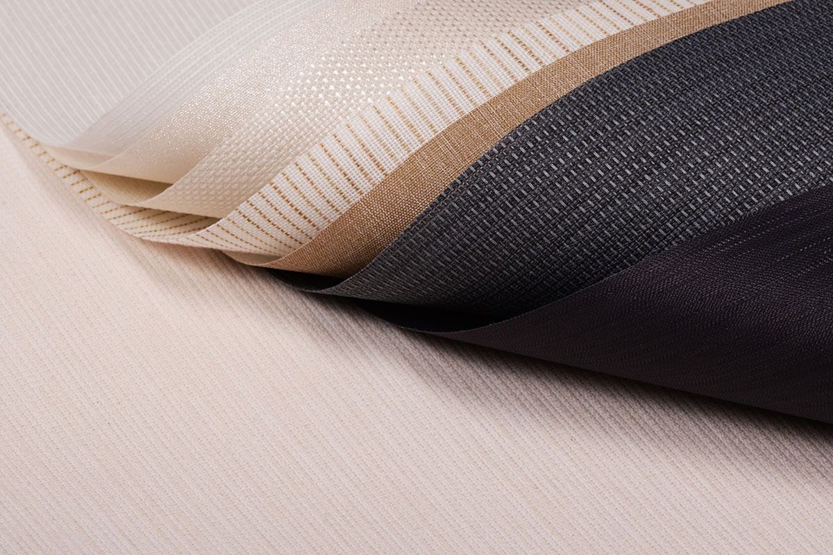 Wide range of roller blinds fabrics finishes